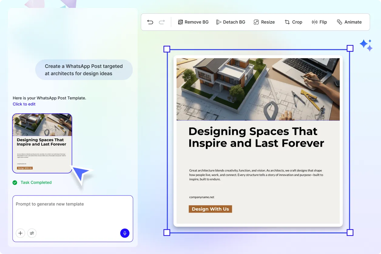 Free AI WhatsApp Post Generator, Create Post Images Online [ No Signup ]